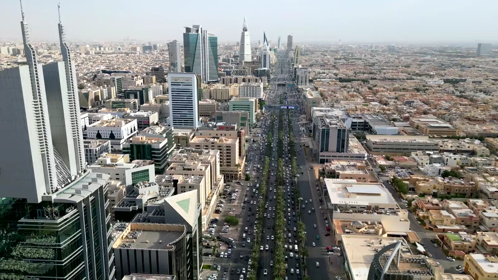 منظر جوي لأفق مدينة الرياض